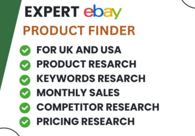 I will do ebay product hunting for UK and USA