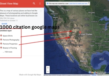 I will create 1000 google maps citation for GMB ranking and local SEO