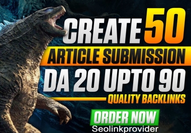 50 Article Sumission Backlinks Rank Your Website