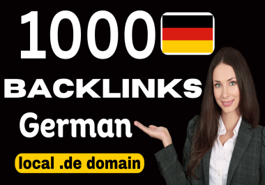  1000 Germany based backlinks from local DE domain