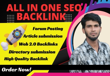All in One 150+ High Quality mix Backlink,  Web 2.0,  Directory,  Forum, all Backlinks