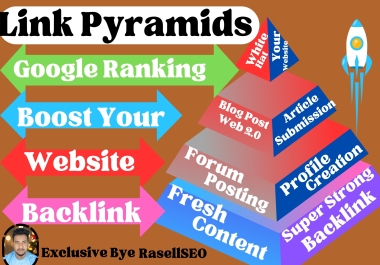 350 Multi-Tier Link Pyramid Service on Google Ranking