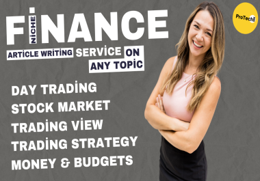 Write Finance Niche Articles on Stock Market & Day Trading - Unique & SEO-Optimized