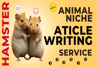 Custom Hamster Niche Articles – Engaging, SEO-Optimized Content for Small Animal Lovers