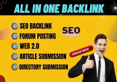 All in one 150 backlink services for web 2.0,  article backlinks,  directories and more