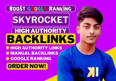 I will 25 seo backlinks high da authority link building service for google ranking