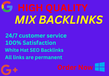 I will build 50 mix backlinks with white hat SEO