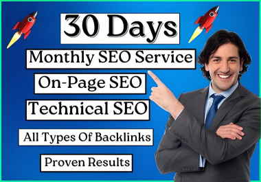 30 Days Monthly SEO Service For Your website