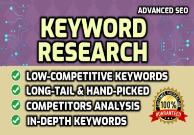 I will produce a winnable SEO keyword research plan bespoke to you