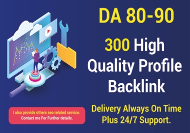 I Will Create 650 High Authority Profile Backlinks For SEO Ranking