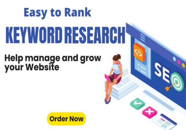 Get 100 SEO Keyword Research and competitor analysis for 10$