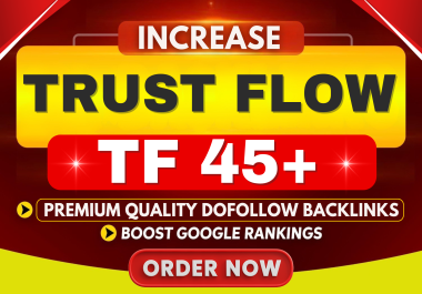 I will Increase Majestic Trust Flow TF 40 Plus with SEO Backlinks