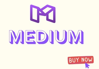 Write an Article And Publish 5 blog Posts on Medium,  medium. com - DA 95