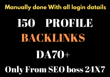 150 High Authority Profile Backlinks from DA PA-100-50 Site- your Google Ranking
