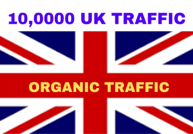 You will get 10,0000 UK organic website traffic