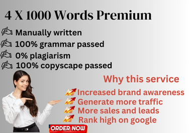 I will do SEO article writing and blog writing as a content writer