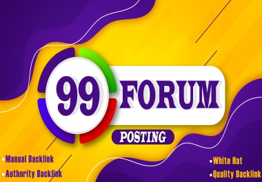 I Will Create 2024 Update 99+UNIQUE Forum Dofollow Backlinks Seo Linkbuilding To Boost Your Website