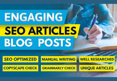 I will do engaging SEO article writing,  content writing in 24 hours