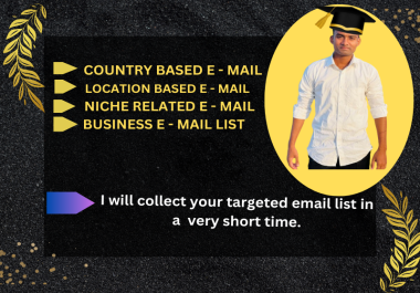 Find your targeted,  35K email list within a very short time