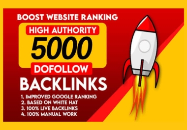 I Will Build 5000 High Quality backlinks for your website 