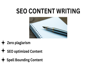 I will be your blog content, web content, and SEO writer