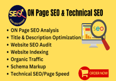 I will do 10 page On-Page SEO and Technical SEO Services for Optimal Website Performance