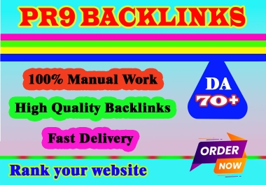 I will Build Create 50 High Quality PR9 backlinks