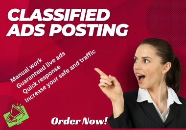  I Will Do Manually 100 ups Classified Ads Posting Sites