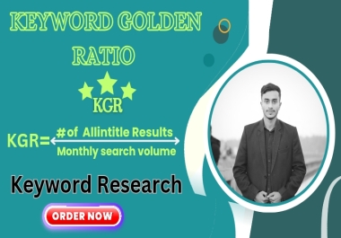 I will Research 20 KGR Keywords for your website