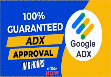 Provide ma adx approval from google certified company in 6hours