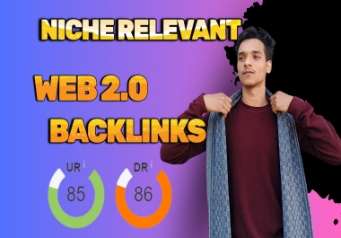 I will do 30 Niche relevant Web 2.0 backlinks