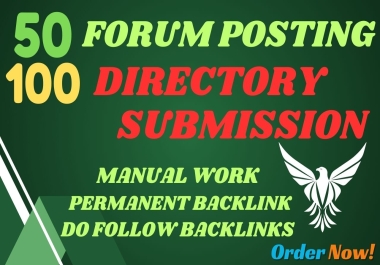 I will do Manual 150 High quality FORUM POSTING & DIRECTORY SUBMISSION SEO Increase Google Ranking