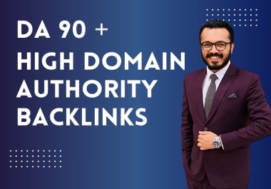 20 High Domain Authority 90+ Da High Quality Backlinks Super Powerful