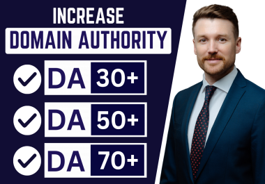 I will increase domain authority moz da by high authority white hat seo backlinks