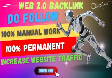 Create 50+ High Quality Web 2.0 SEO Backlinks DA 80+ For Boost Website Ranking