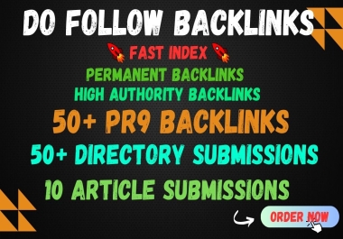 I Will Do 110+ High-Quality Mix SEO Backlinks pr9, directory submissions, article submissions 