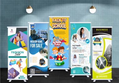 I will design roll up,  retractable,  pull up banner for your event