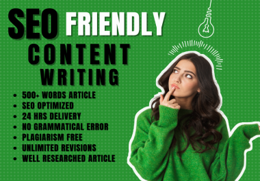  I Will Provide seo content writing service with for your website