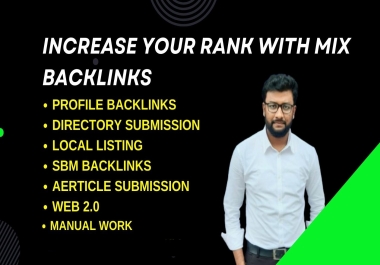 I will build 160 manual high quality mix SEO backlinks.