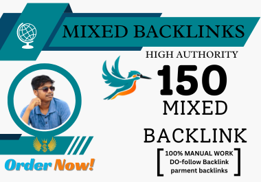 150 mixed SEO backlink Service for improved SEO