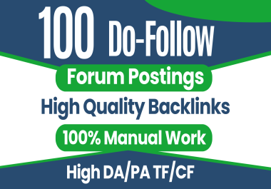 Boost Your Website's SEO With Premium,  Forum Postings To Drive Organic Traffic And Build Authority