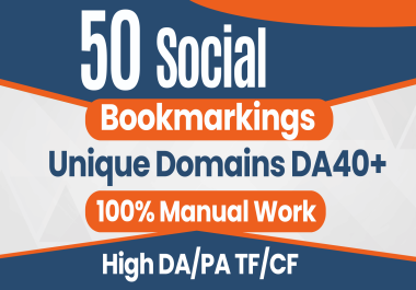 Boost Your Website's SEO With 100 Manual 50 Bookmarking Backlinks Top Quality Link Builds