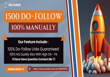 I Will Do 1,500 Blog Comment All Do-Follow & Purely White Hat SEO Method Manually Backlinks.