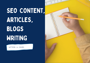 I WILL WRITE 550+ words of SEO CONTENT,  SEO ARTICLES,  SEO BLOGS IN JUST 6