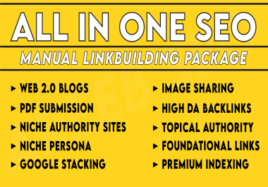 All In One Manual SEO Link Building, 70+ DA Mix Dofollow Backlinks using Web 2.0, Forums etc BUY NOW