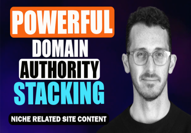 100 Mix White Hat Domain Authority Stacking | Get High DA Backlinks