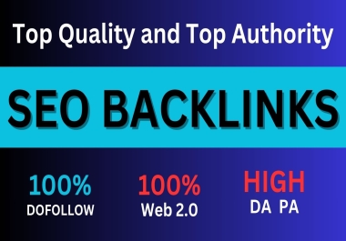 High quilty SEO Backlinks with High-Authority Dofollow Web 2.0 Backlinks