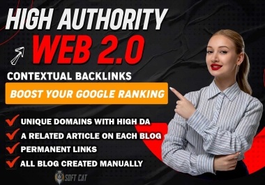 High authority Web 2.0 Backlinks are the best Backlinks Strategy to rank your website on Google