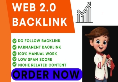 I will Create50+ High Quality Web 2.0 Backlinks for Your Website.