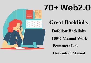  I Will Make High Authority 70+ Powerful Web 2.0 Backlinks For Higher Google Ranking